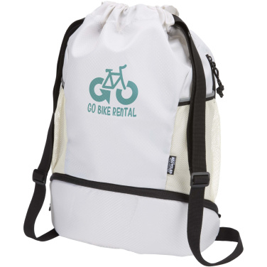 Logo trade advertising product photo of: Nomad GRS recycled sports drawstring bag with bottom compartment 18L