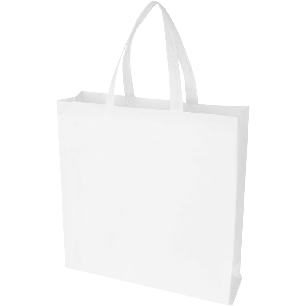 Logo trade advertising products image of: EcoSeal GRS recycled nonwoven gusset tote bag 12L