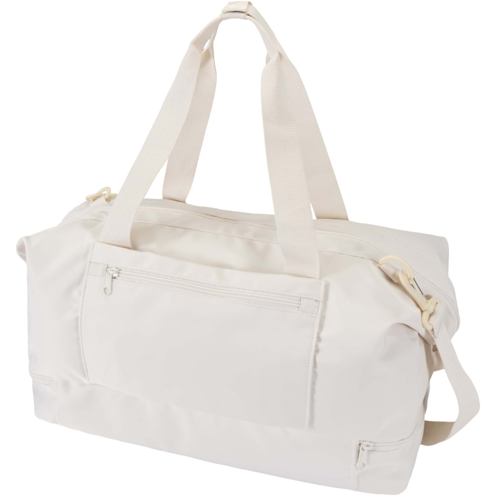 Logo trade promotional gift photo of: Trip Aware™ recycled travel duffel bag 42L