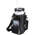 Trip Aware™ recycled travel bottle bag 2L, Solid black