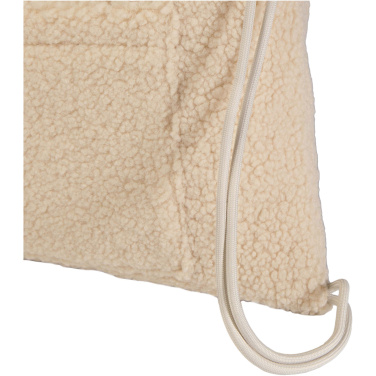 Logo trade business gift photo of: Bear GRS recycled sherpa drawstring backpack 9L