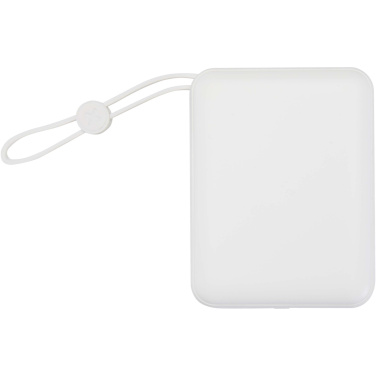 Logotrade promotional giveaway picture of: Acrux 10.000 mAh 35W tablet power bank with built in Type-C cable - made from recycled plastic
