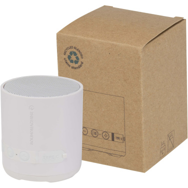 Logotrade promotional item image of: Hunor 3W recycled plastic wireless speaker