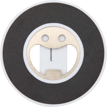 Logotrade promotional merchandise photo of: Ain recycled plastic magnetic phone stand with bottle opener