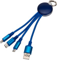Wooden writing set ballpen and roller INDIANAPOLIS, blue