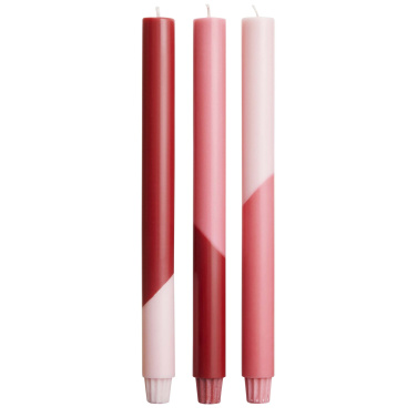 Logo trade promotional giveaways picture of: Originalhome Eden diagonal candles - set of 3
