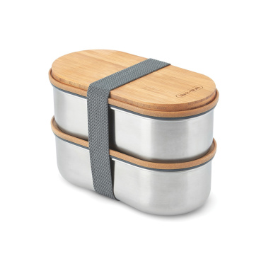 Logotrade business gifts photo of: Black+Blum Stainless Steel Double Bento Box