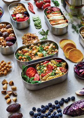 Logo trade promotional giveaways image of: Black+Blum Stainless Steel Double Bento Box
