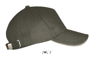 Logo trade promotional gifts image of: LONG BEACH FIVE PANEL CAP