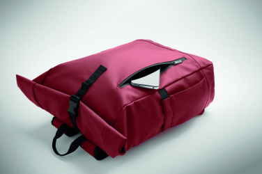 Logotrade promotional gift image of: Rolltop laptop rucksack 600D