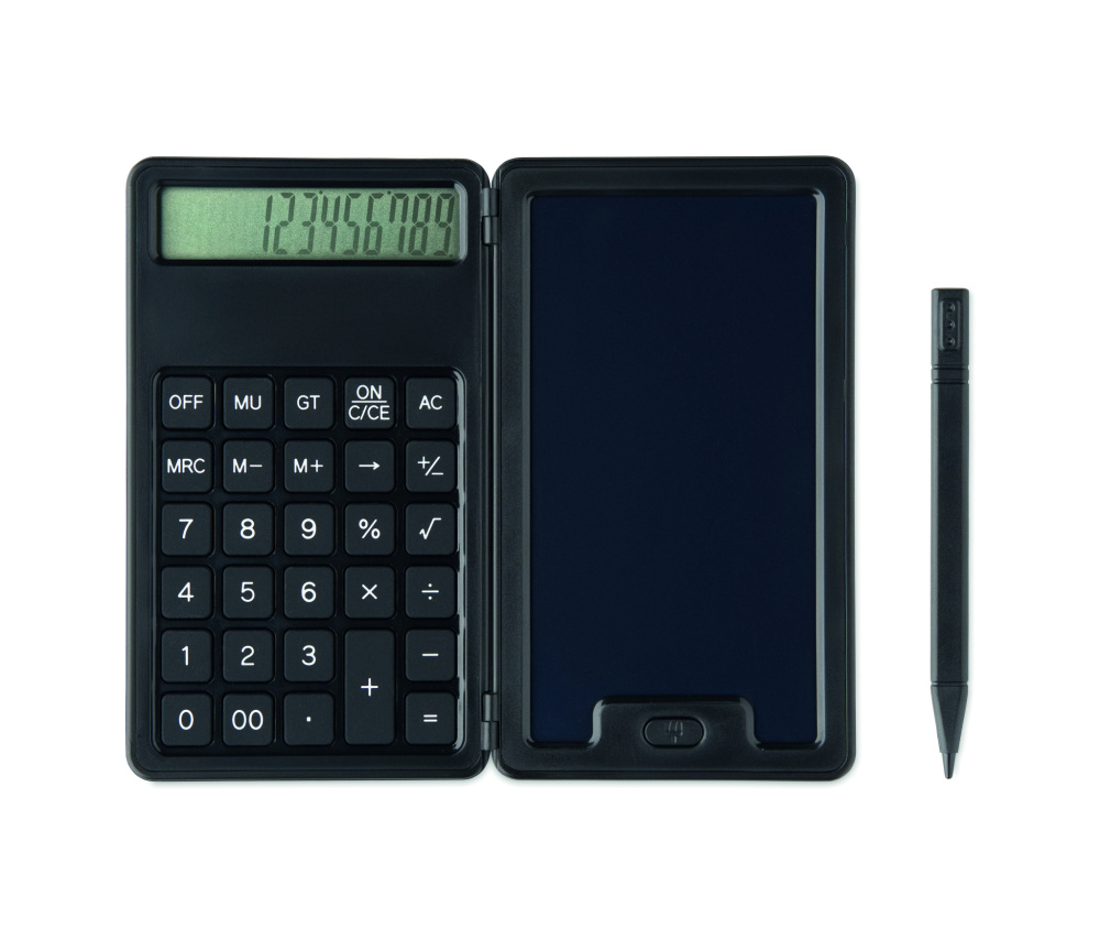 Logo trade advertising products picture of: Calculator with LCD tablet