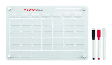 Logo trade business gift photo of: Magnetic acrylic planner