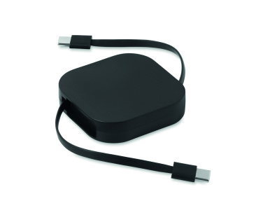 Logo trade promotional gifts image of: 100W retractable charging cable