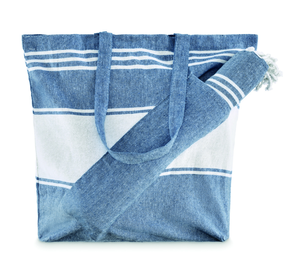 Logotrade promotional product image of: Beach bag with hammam towel
