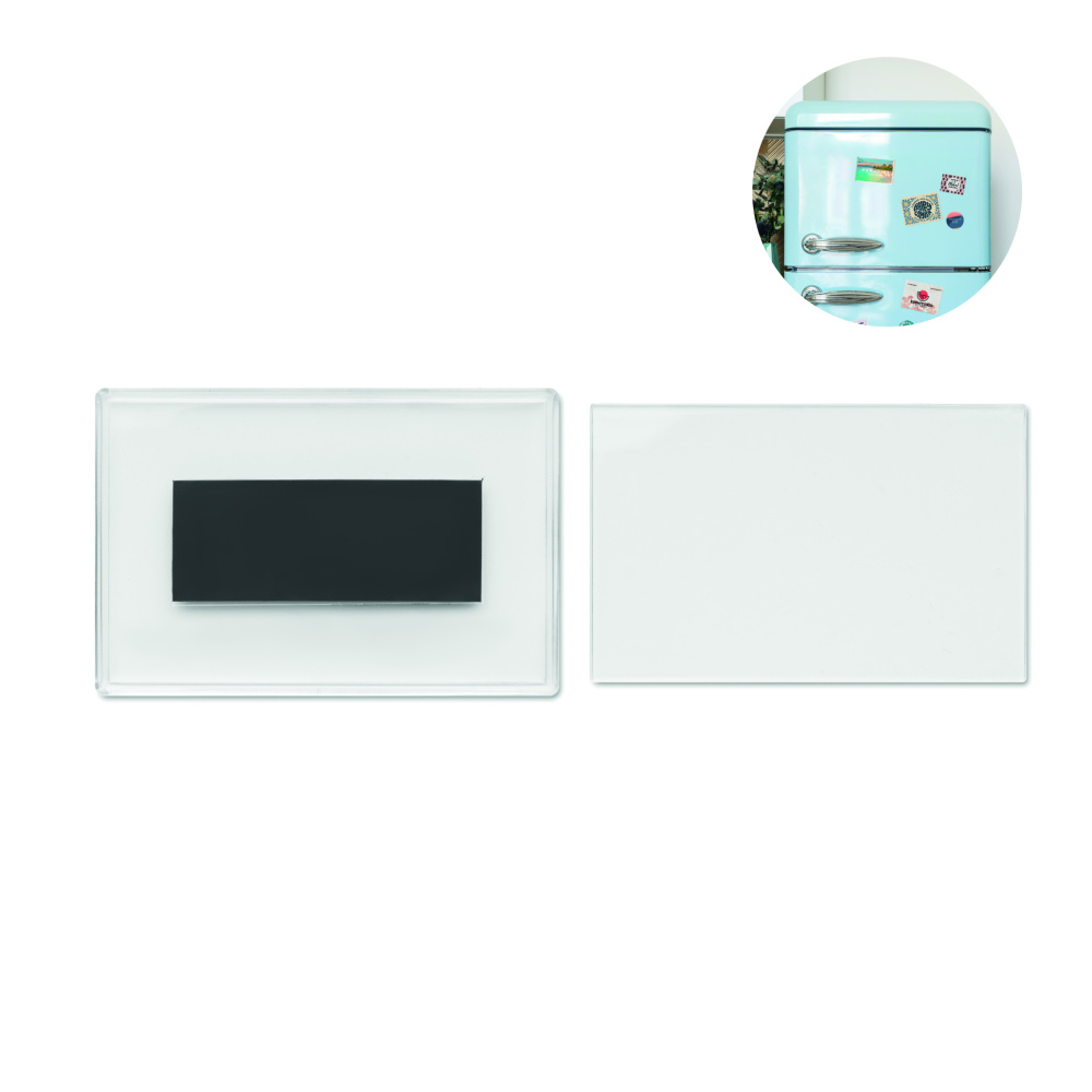 Logo trade advertising products picture of: Acrylic photo magnet rectangula