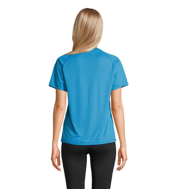 Logo trade promotional items image of: VORTEX WOMEN RAGLAN T-SHIRT