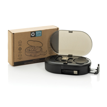 Logo trade promotional merchandise photo of: Chargevix RCS rplastic Multi-functional 60W charging set