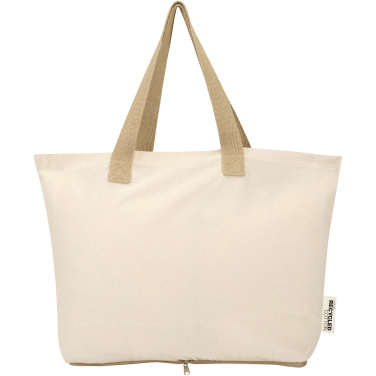 Logotrade promotional gifts photo of: Sierra 140 g/m² GRS recycled foldable cotton tote bag 7L