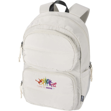 Logo trade promotional giveaway photo of: Puffer 15.6" GRS recycled laptop backpack 18L