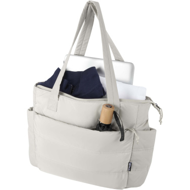 Logotrade advertising product image of: Puffer 15.6" GRS recycled laptop tote bag 18L