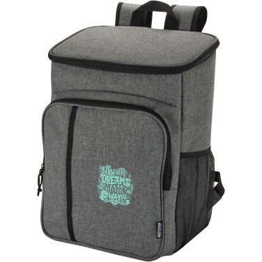 Logo trade promotional gifts picture of: Tundra GRS recycled picnic cooler backpack with cutlery set 20L