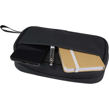 Logo trade promotional giveaways image of: Resi Plus GRS recycled tech pouch 1L