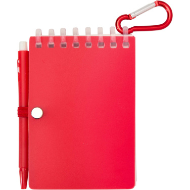 Logo trade promotional gift photo of: Lig Mini recycled outdoor soft cover notebook and ballpoint pen set (black ink)