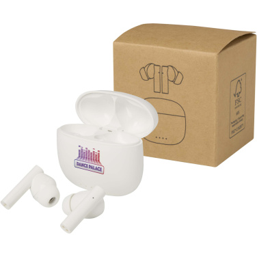 Logotrade promotional product image of: Alterf recycled plastic True Wireless Bluetooth® headset with silicone eartips