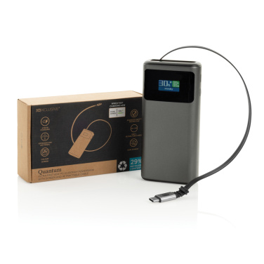 Logotrade corporate gifts photo of: Quantum RCS ultra-fast PD45W 10.000mAh powerbank with screen