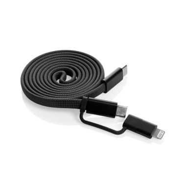Logo trade corporate gift photo of: Arc RCS recycled Ultra-thin 60W 2 in 1 magnetic cable