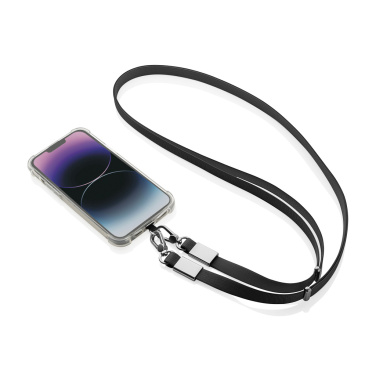 Logotrade promotional items photo of: Nivo RCS recycled PET Crossbody lanyard