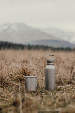 Logo trade corporate gifts image of: Nordic Drift Trail Ultra Light Titanium 600ml Water Bottle