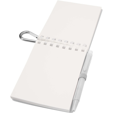 Logotrade business gift image of: Lig Mini recycled outdoor soft cover notebook and ballpoint pen set (black ink)