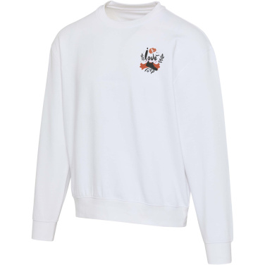 Logo trade business gifts image of: Boris 280 g/m2 unisex OCS organic oversized crewneck sweater