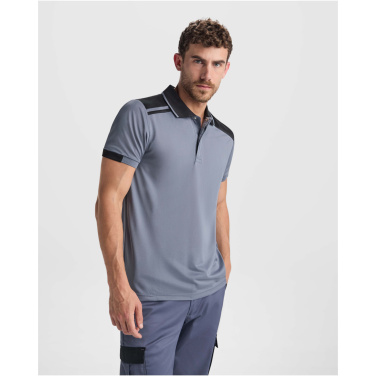 Logotrade promotional product picture of: Samurai 160 g/m2 unisex antibacterial short sleeve polo 