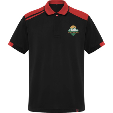Logo trade corporate gifts image of: Samurai 160 g/m2 unisex antibacterial short sleeve polo 