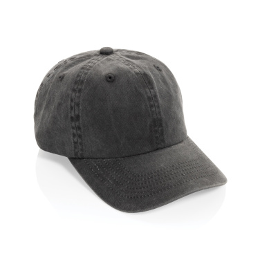 Logo trade promotional giveaway photo of: BEAU AWARE™ Washed 6 panel 270gsm cotton twill cap