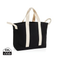 BEAU AWARE™ Beach bag 400gsm recycled canvas, with side hand, black