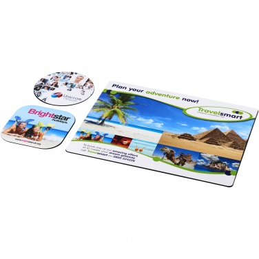 Logo trade reklaamtoote pilt: Brite-Mat® hiiremati ja tassialuste komplekt