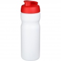 Baseline® Plus 650 ml keeratava kaanega spordipudel, Valge / punane