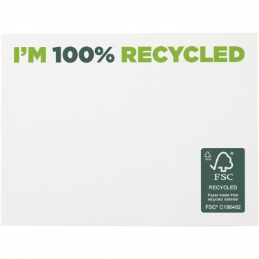 Logo trade reklaamtoote pilt: Sticky-Mate® taaskasutatud märkmepaberid 100x75 mm