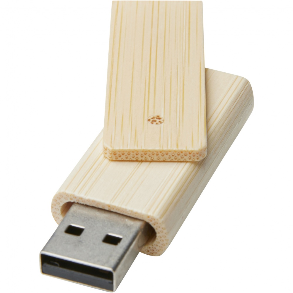 Logotrade ärikingi foto: Pöörake 4 GB bambusest USB-mälupulka