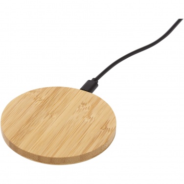 Logo trade reklaamkingituse pilt: Essence 15W bambusest juhtmevaba laadimisalus