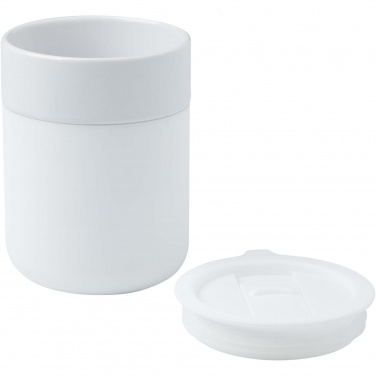 Logotrade firmakingituse foto: Keraamiline termoskruus Java 330 ml plastikust kaanega