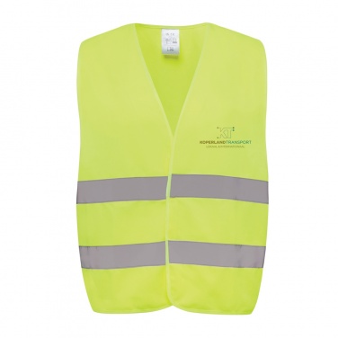 Logo trade meened foto: GRS taaskasutatud PET hästi nähtav turvavest