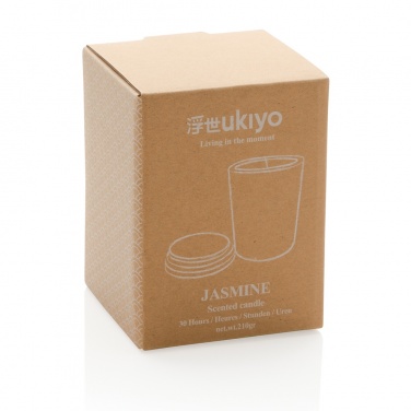 Logotrade ärikingi foto: Ukiyo deluxe lõhnaküünal bambusest kaanega