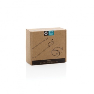 Logotrade firmakingituse foto: Boost RCS taaskasutatud PET 20W tüüpi C 2 tk laadimiskomplekt