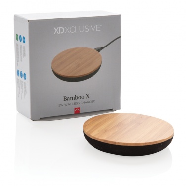 Logo trade ärikingituse pilt: Bamboo X 5W juhtmevaba laadija