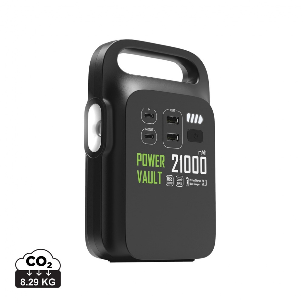 Logo trade ärikingituse pilt: Power Vault RCS rplastic 21000 mAh kaasaskantav elektrijaam
