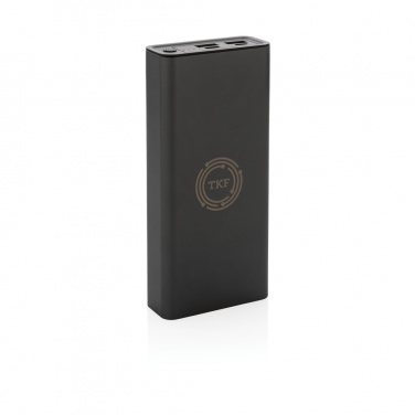 Logotrade reklaamkingituse foto: Terra RCS taaskasutatud 20 W alumiiniumist akupank 20 000 mAh